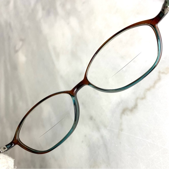 Chaps Ralph Lauren Eyeglasses Frames Women's 130 RL1353 Brown Teal with Case - Picture 9 of 13